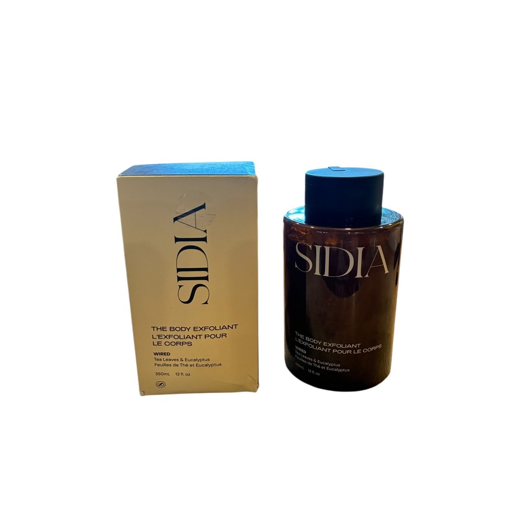 Sidia The Body Exfoliant Wired Tea Leaves Eucalyptus 350ml 12 fl oz New in Box